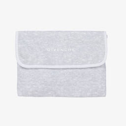 Givenchy-Серый и белый слюнявчики из хлопка (2шт.) | Childrensalon Outlet