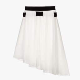 Givenchy-Ivory Pleated Chiffon Skirt | Childrensalon Outlet