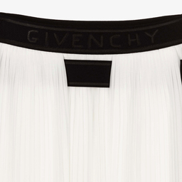 Givenchy-Ivory Pleated Chiffon Skirt | Childrensalon Outlet