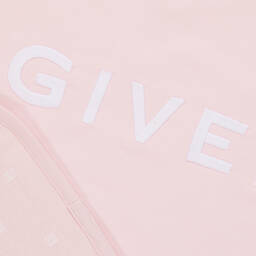 جيفنشي-بطانية قطن مبطنة لون زهري للمولودات (77 سم) | Childrensalon Outlet