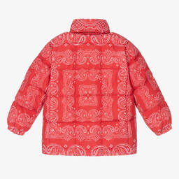 Givenchy-Red Bandana Print Down Jacket | Childrensalon Outlet