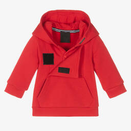 جيفنشي-توب هودي قطن جيرسي لون أحمر للمواليد | Childrensalon Outlet