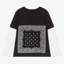 Givenchy-فستان تينز بناتي قطن لون أسود | Childrensalon Outlet