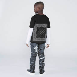 Givenchy-فستان تينز بناتي قطن لون أسود | Childrensalon Outlet