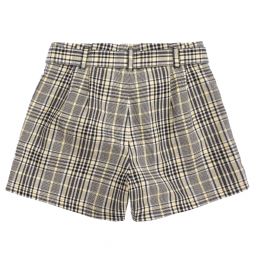 Givenchy-Teen Black Check Logo Shorts | Childrensalon Outlet