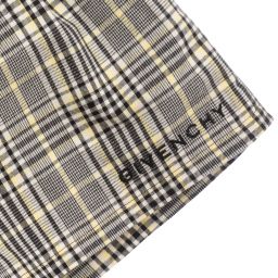 Givenchy-Teen Black Check Logo Shorts | Childrensalon Outlet
