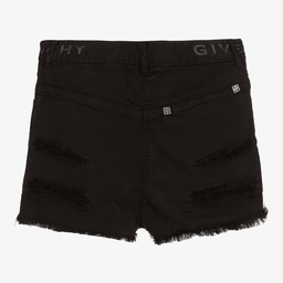 Givenchy-شورت تينز بناتي قطن لون أسود | Childrensalon Outlet