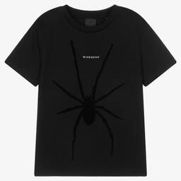Givenchy-Черная футболка с пауком для подростков | Childrensalon Outlet