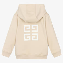 Givenchy-Бежевая худи с логотипом 4G | Childrensalon Outlet
