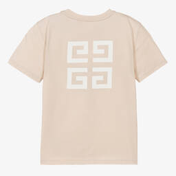 Givenchy-Бежевая хлопковая футболка | Childrensalon Outlet