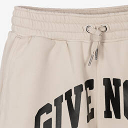 Givenchy-Бежевые хлопковые шорты для мальчиков-подростков | Childrensalon Outlet