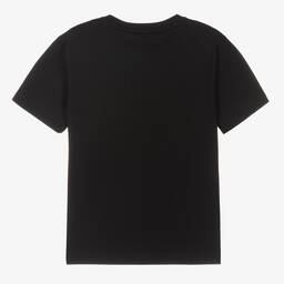 Givenchy-Черная футболка с камуфляжным логотипом | Childrensalon Outlet