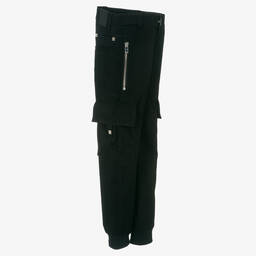 Givenchy-بنطلون كارغو تينز ولادي قطن غاباردين لون أسود | Childrensalon Outlet
