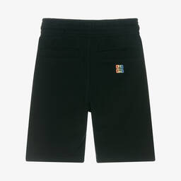 Givenchy-Teen Boys Black Cotton Logo Shorts | Childrensalon Outlet