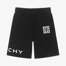Givenchy-Черные хлопковые шорты | Childrensalon Outlet