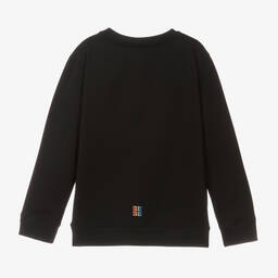 Givenchy-Teen Boys Black Cotton Logo Sweatshirt | Childrensalon Outlet