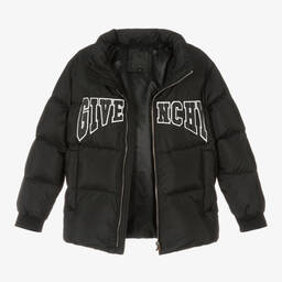 Givenchy-Черный пуховик для мальчиков-подростков | Childrensalon Outlet