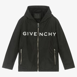 Givenchy-Черная ветровка с капюшоном | Childrensalon Outlet