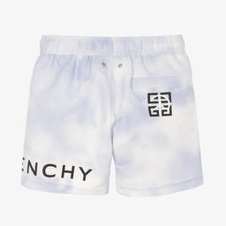 Givenchy-Teen Boys Blue Logo Swim Shorts | Childrensalon Outlet