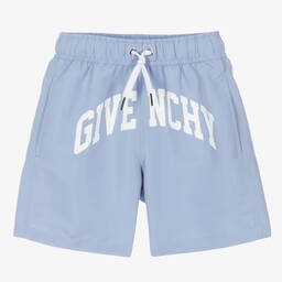 Givenchy-Teen Boys Blue Varsity Swim Shorts | Childrensalon Outlet