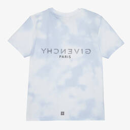 Givenchy-Teen Boys White Cloud Cotton Logo T-Shirt | Childrensalon Outlet