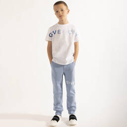 Givenchy-Белая хлопковая футболка | Childrensalon Outlet