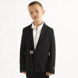 Givenchy-قميص بسحّاب تينز ولادي قطن لون أبيض | Childrensalon Outlet