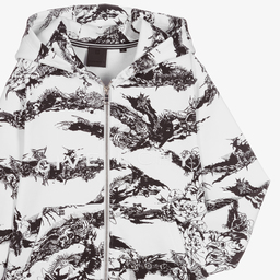 Givenchy-Белый топ на молнии для мальчиков-подростков | Childrensalon Outlet