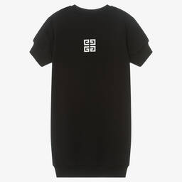 Givenchy-Teen Girls Black Cotton Logo Dress | Childrensalon Outlet