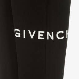 Givenchy-Черные хлопковые джоггеры | Childrensalon Outlet