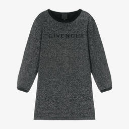 Givenchy-Teen Girls Black Knitted Dress | Childrensalon Outlet