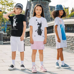 Givenchy-Голубое хлопковое платье Disney для девочек-подростков | Childrensalon Outlet
