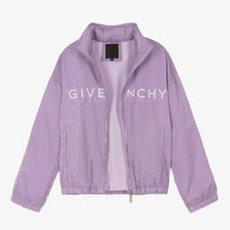 Givenchy-Teen Girls Lilac Purple 4G Logo Jacket | Childrensalon Outlet