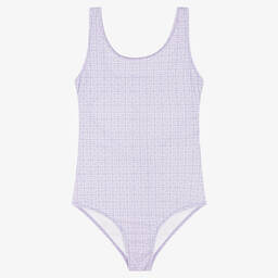 Givenchy-Teen Girls Lilac Purple 4G Swimsuit | Childrensalon Outlet