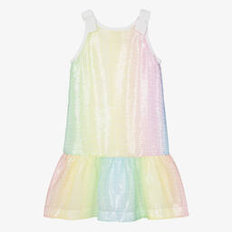 Givenchy-Teen Girls Pastel Rainbow Sequin Dress | Childrensalon Outlet