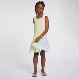 Givenchy-Teen Girls Pastel Rainbow Sequin Dress | Childrensalon Outlet