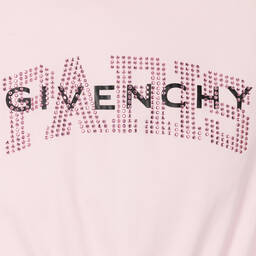 Givenchy-Teen Girls Pink Cotton Rhinestone Dress | Childrensalon Outlet