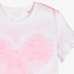 Givenchy-تيشيرت تينز بناتي قطن لون زهري | Childrensalon Outlet