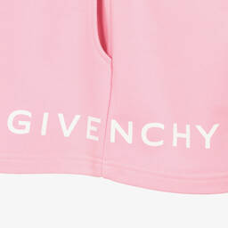 Givenchy-Teen Girls Pink Logo Shorts | Childrensalon Outlet