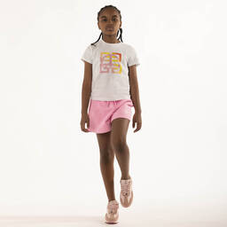 Givenchy-Teen Girls Pink Logo Shorts | Childrensalon Outlet