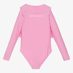 Givenchy-Розовый купальник с рюшами | Childrensalon Outlet