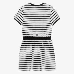 Givenchy-Teen Girls White Striped Cotton Dress | Childrensalon Outlet