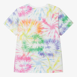 Givenchy-Teen Girls White Tie-Dye T-Shirt | Childrensalon Outlet