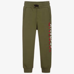 Givenchy-Teen Green Logo Joggers | Childrensalon Outlet