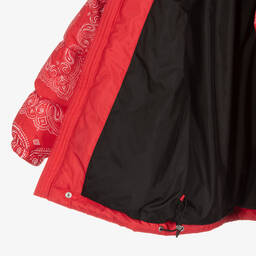 Givenchy-Teen Red Bandana Puffer Jacket | Childrensalon Outlet