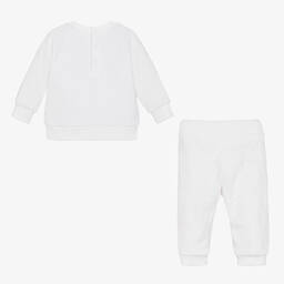Givenchy-White Cotton Baby Trousers Set | Childrensalon Outlet