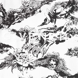 Givenchy-Белая хлопковая футболка с готическим принтом | Childrensalon Outlet