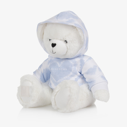 Givenchy-Белый медвежонок в худи с сердцем (30см) | Childrensalon Outlet