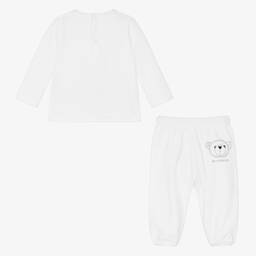 Givenchy-White Velour Baby Tracksuit | Childrensalon Outlet