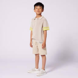 Givenchy-Бежевые вязаные шорты для мальчиков | Childrensalon Outlet